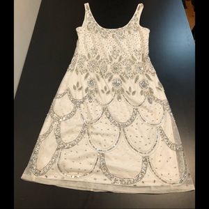 Adrianna Papell Embellished Scoop Cocktail Dress